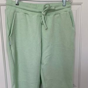 Mint Green Soft Serve Cloud Cotton Lightweight Sweat Pants